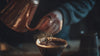 Copper kettle pouring Orient Retro